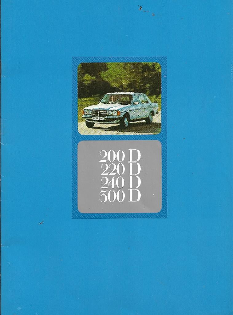 Brochure MERCEDES-BENZ 200D 220D 240D 300D W124, 1976 (NL)., Mercedes-Benz., Nieuw, Mercedes, Ophalen of Verzenden
