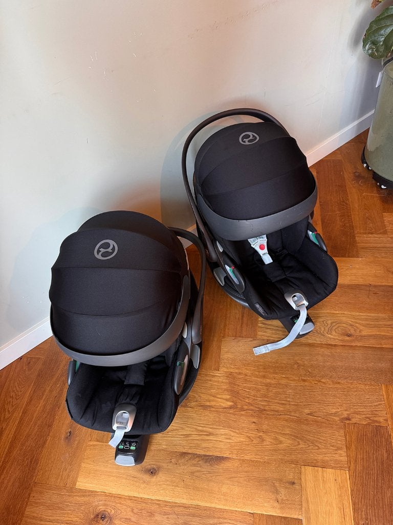 2x autostoel + base. Cybex cloud Z2 i-Size plus, Verstelbare rugleuning, Gebruikt, Isofix, 0 t/m 13 kg