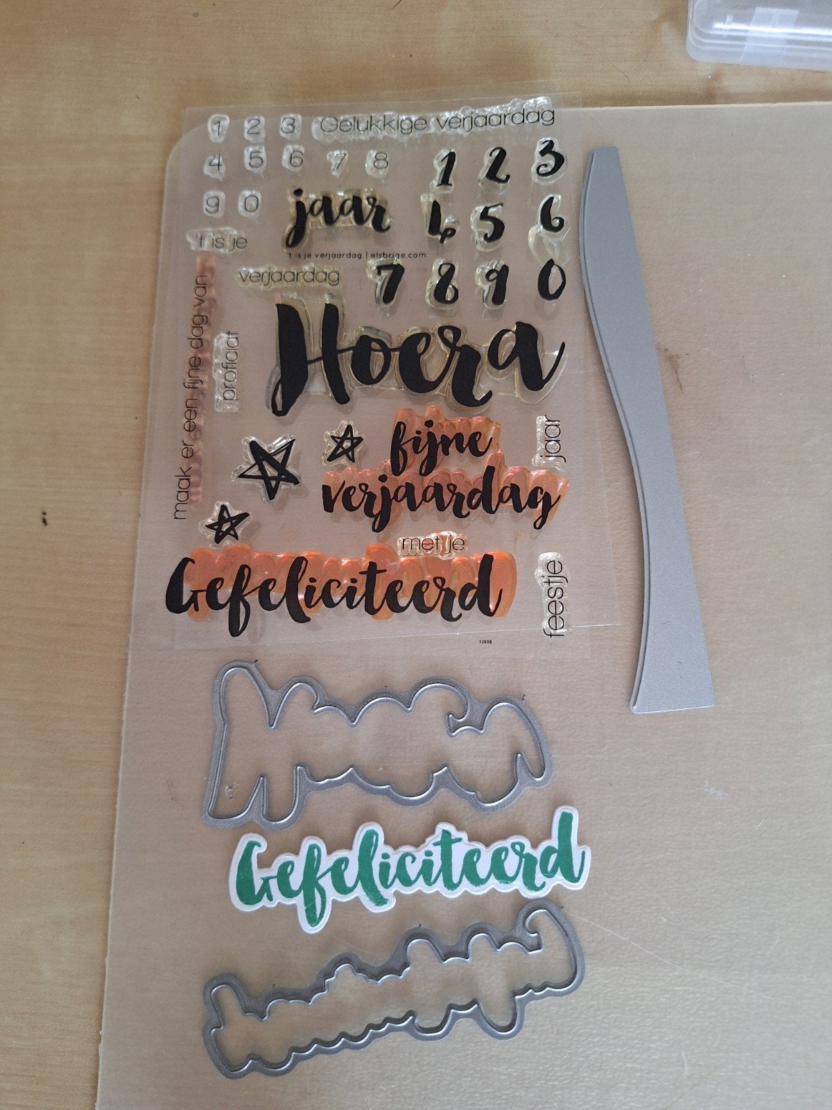 Carlijn Design stempel met stansjes, Hobby en Vrije tijd, Stempelen, Ophalen of Verzenden, Nieuw, Clearstamp