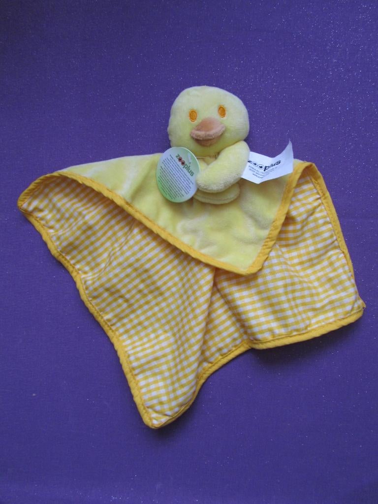 ZOO PLUS Knuffeldoekje EEND **Nieuw met Kaartje**, Overige merken, Geel, Nieuw, Ophalen of Verzenden