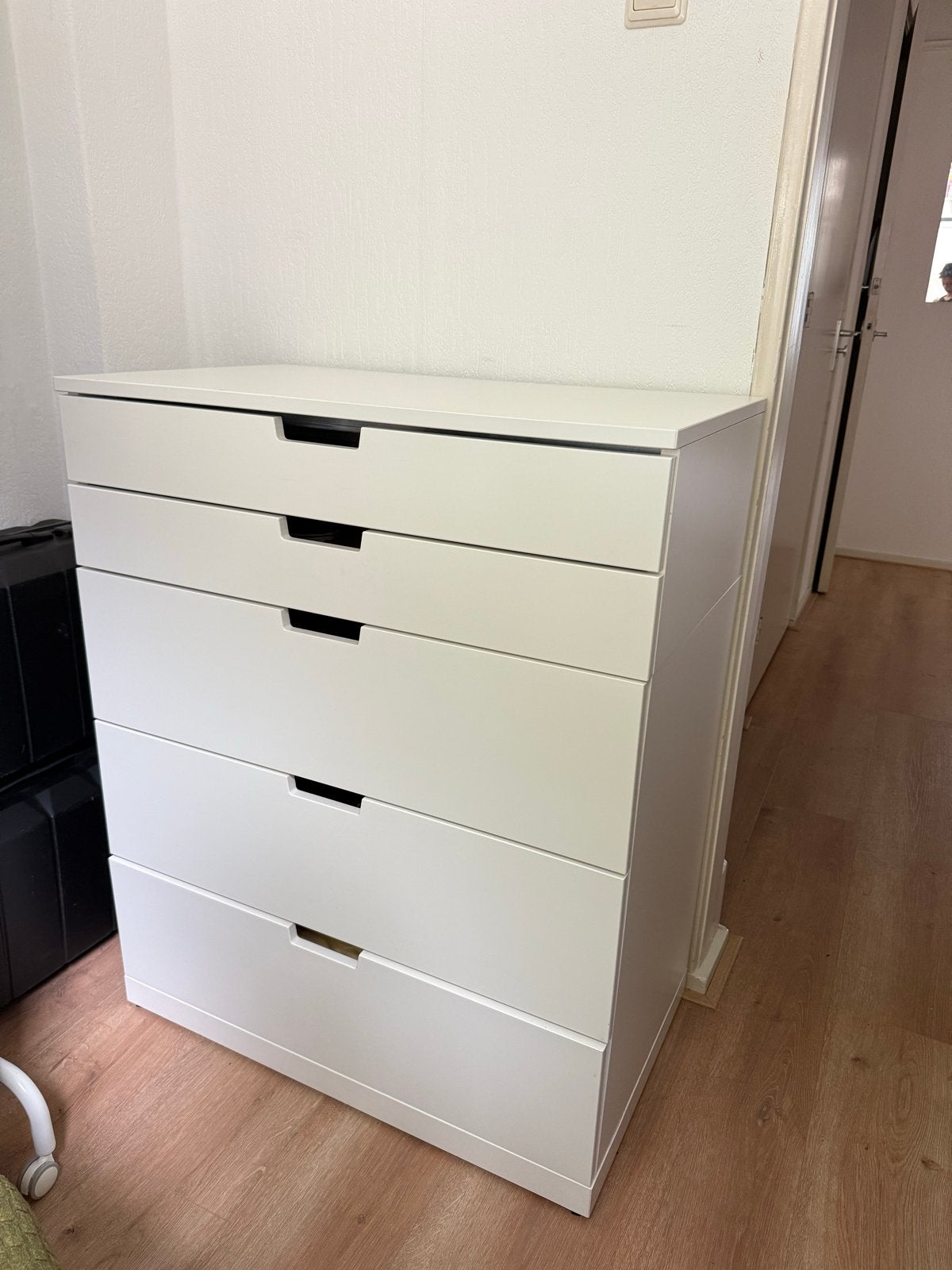 Ikea Nordli Modulaire Ladekast Wit - 5 lades, Huis en Inrichting, Kasten | Ladekasten, Ophalen, Gebruikt, 5 laden of meer, 100 tot 150 cm