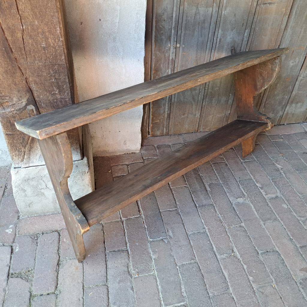 Brocante oud houten schap regaal keukenrek rek *Etage3*, Gebruikt, ., Ophalen of Verzenden, .