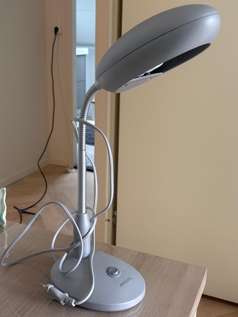 Philips bureaulamp/tafellamp met flexibele arm, Ophalen of Verzenden, Zo goed als nieuw, Metaal, Minder dan 50 cm