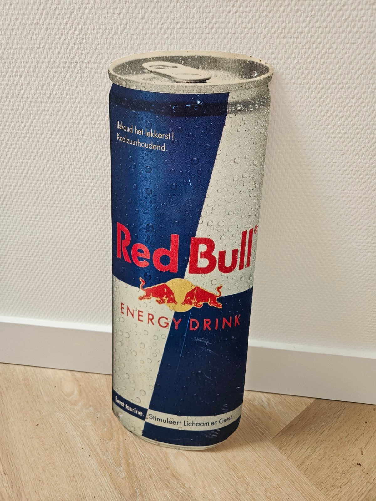 Red Bull metalen display - 50 cm hoog, Ophalen of Verzenden, Gebruikt