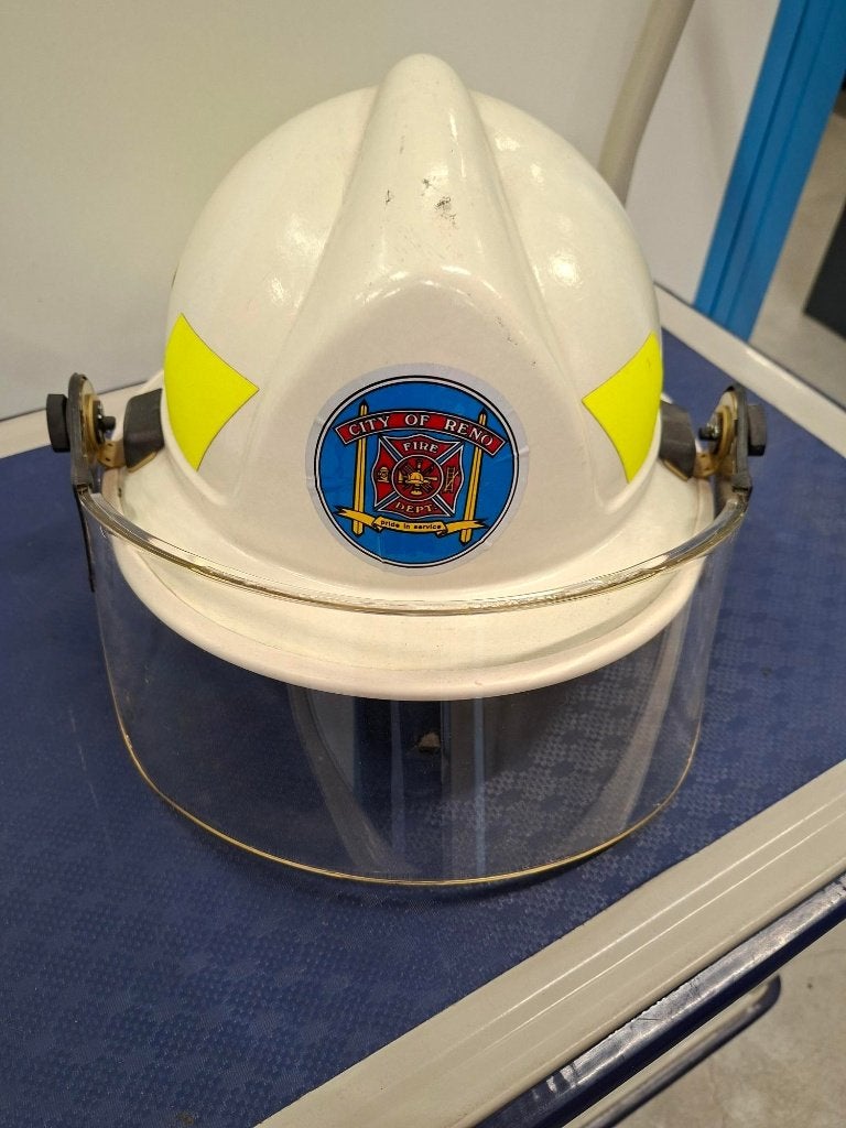 Amerikaanse brandweerhelm Reno Fire dept, Ophalen, Overige soorten, Amerika, Helm of Baret