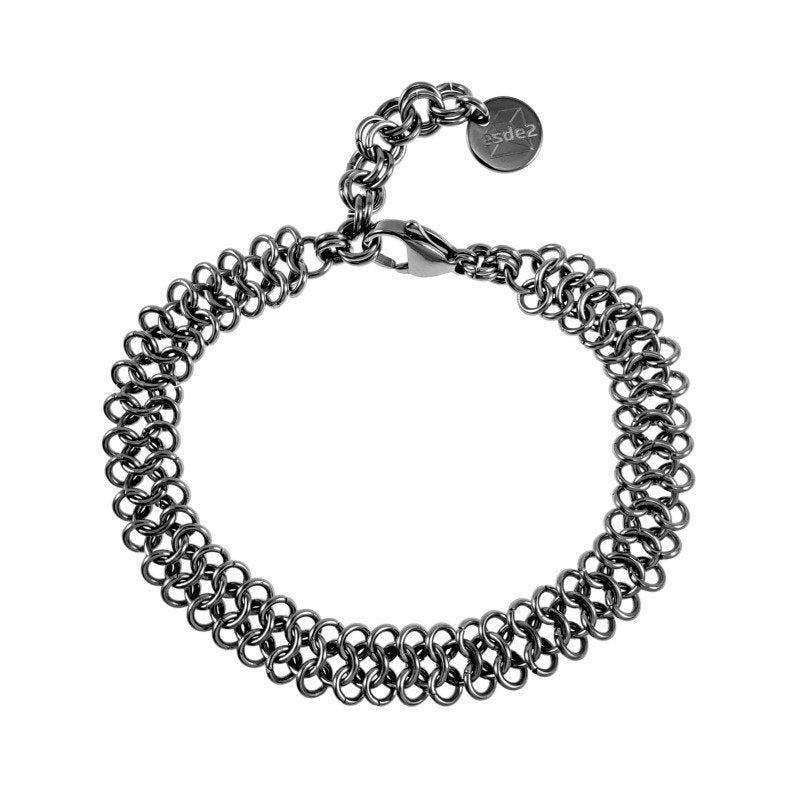Armband Unisex Europese weeftechniek Gepolijst RVS 10mmBreed, Sieraden, Tassen en Uiterlijk, Armbanden, Birgitta-Gracht 33, 6465 EL Kerkrade, Nederland