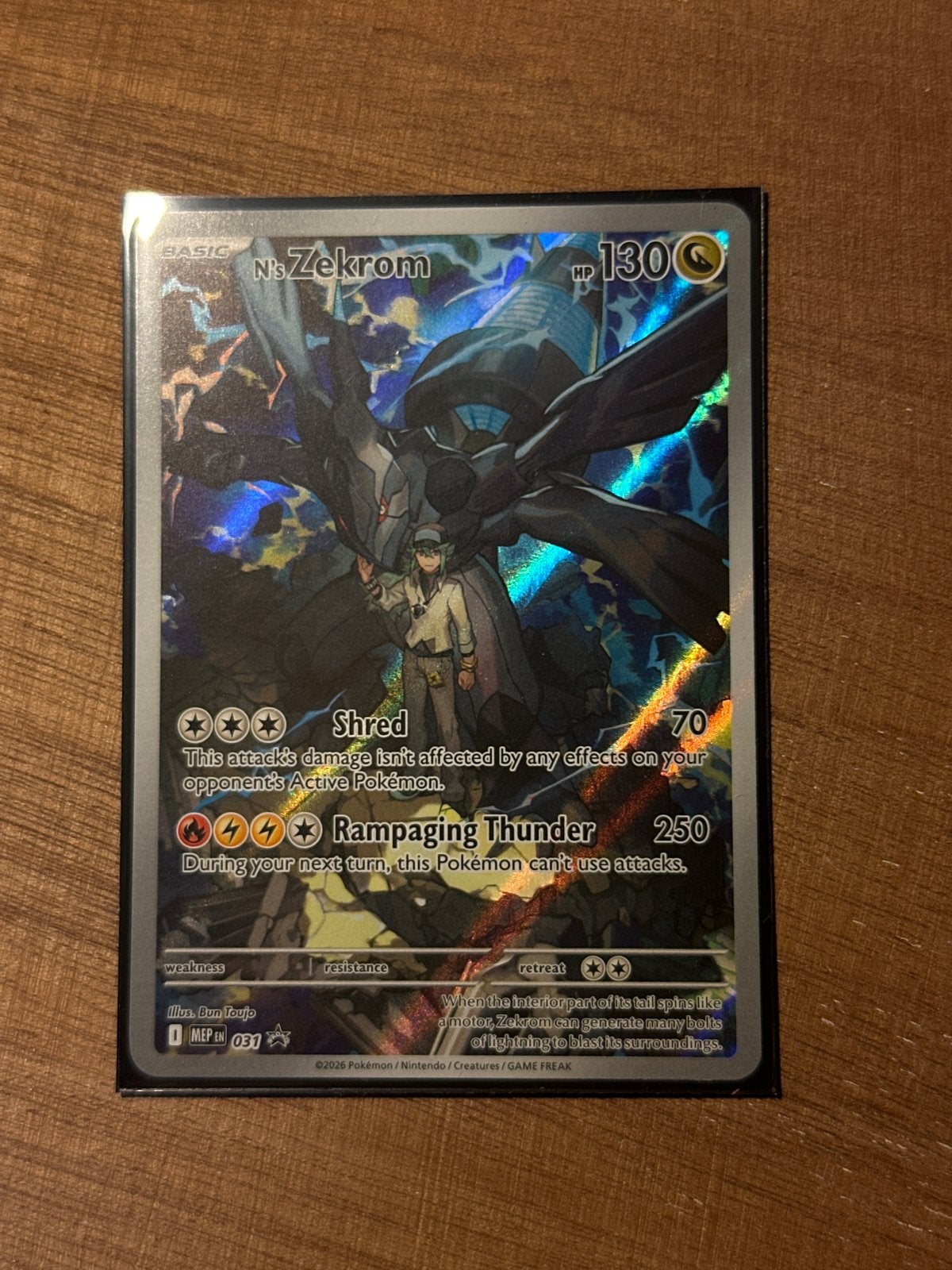 N's Zekrom Promo Pokemon Kaart - Nieuwstaat, Hobby en Vrije tijd, Verzamelkaartspellen | Pokémon, Ophalen of Verzenden, Nieuw