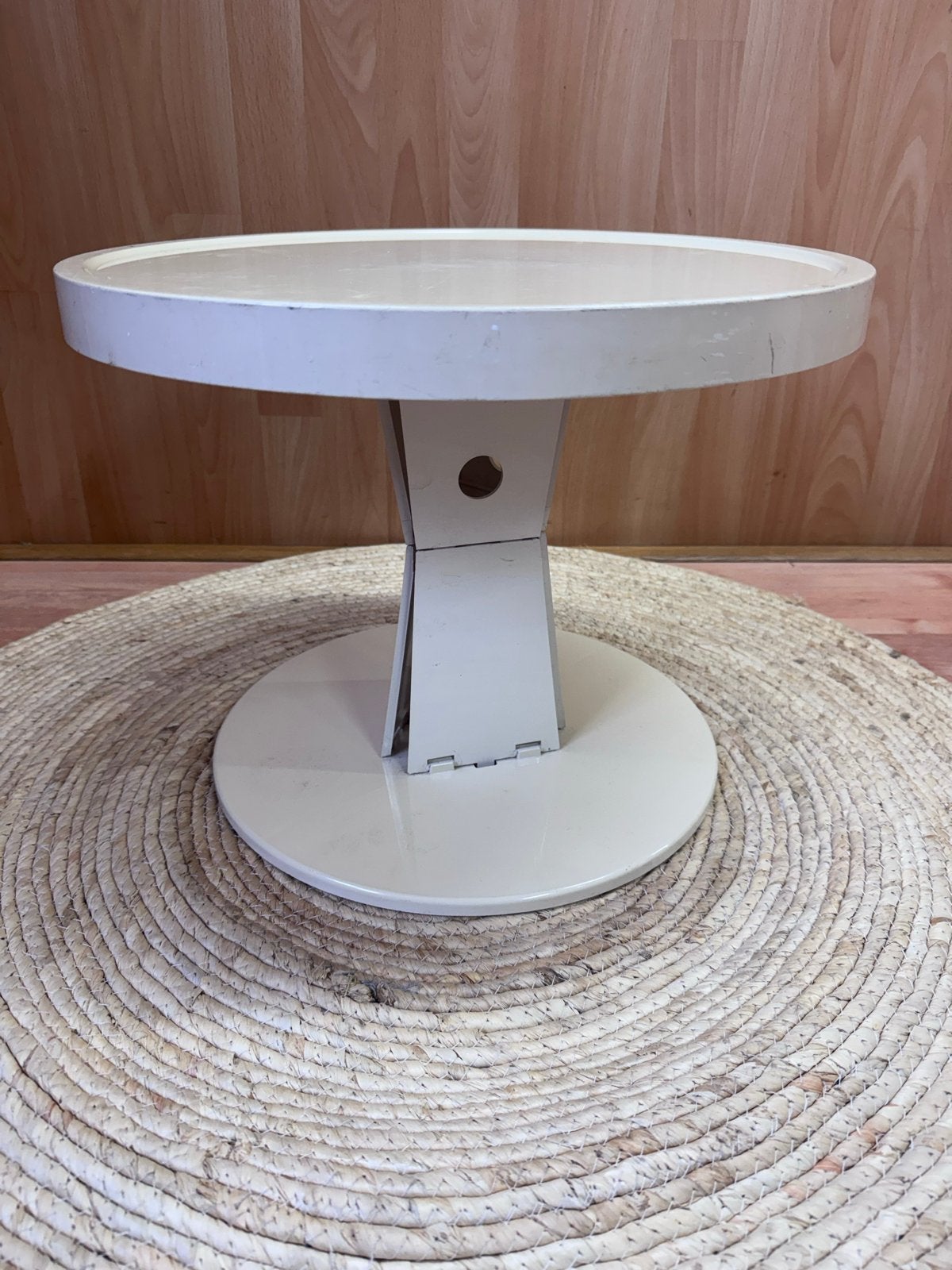 Italiaans Guzzini Bijzettafel - Vintage Design, Minder dan 45 cm, Gebruikt, Rond, Ophalen of Verzenden