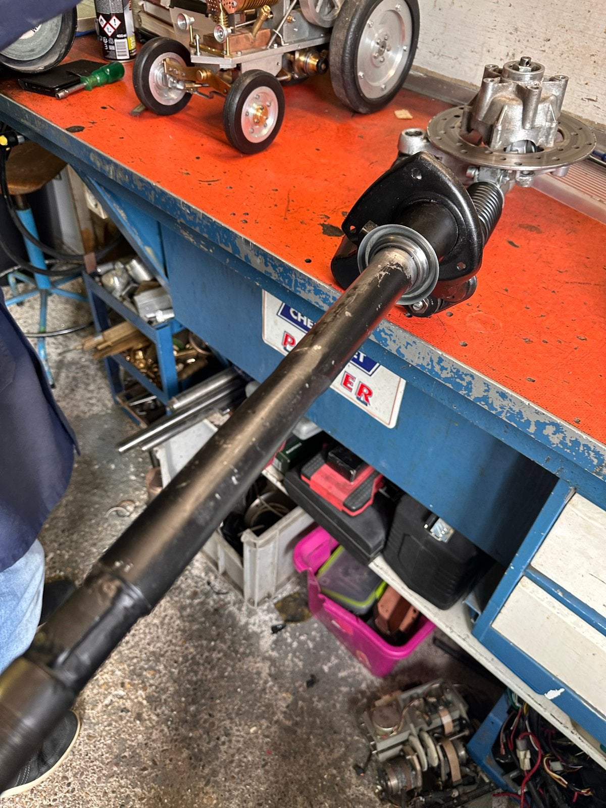 Omgelaste voorvork voor Piaggio Zip nieuwe lagers, Fietsen en Brommers, Brommeronderdelen | Scooters, Ophalen, Gebruikt, Overige typen