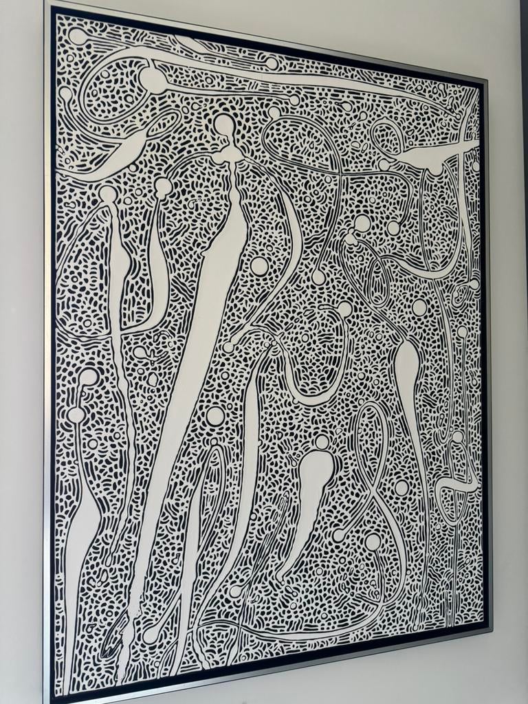Aboriginal kunst schilderij, Antiek en Kunst, Ophalen