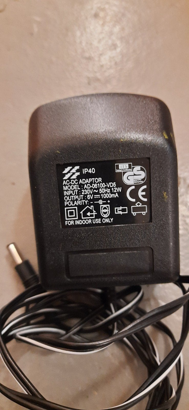 AC-DC Adapter 6V 100mA - Model AD-06100-VD6, Ophalen of Verzenden, Gebruikt