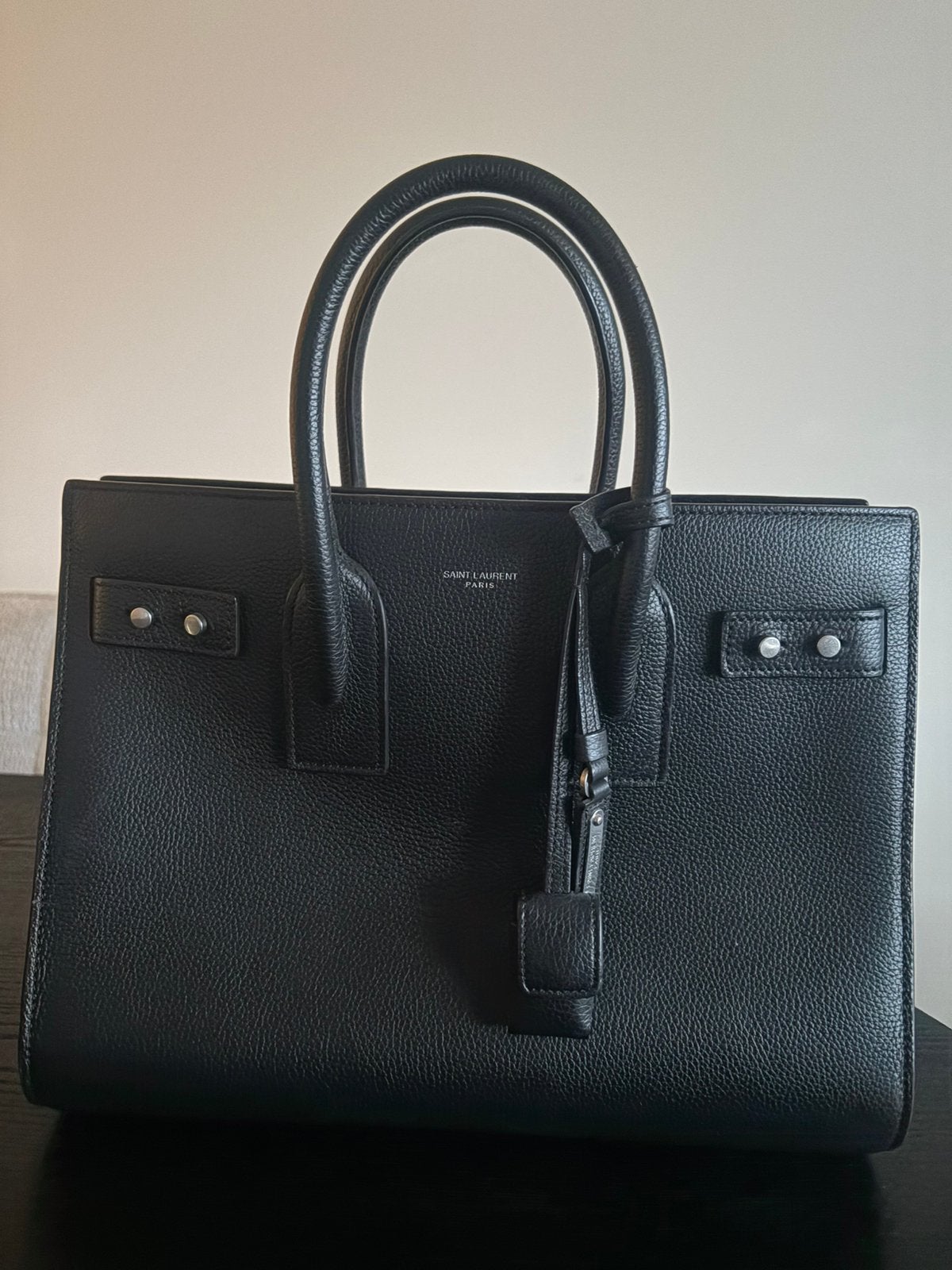 Saint Laurent tas, Ophalen, Zo goed als nieuw, Zwart, Handtas