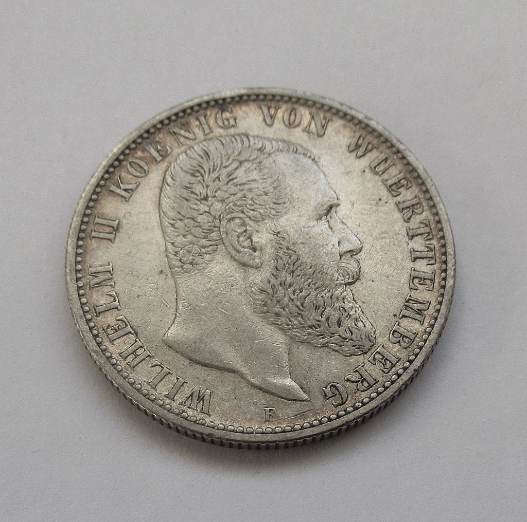 Württemberg 2 mark 1905, Verzenden, Duitsland, Zilver