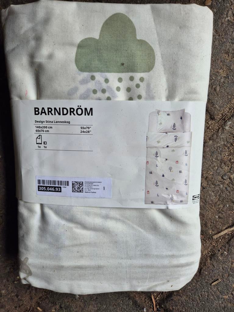 Bandrom Ikea Dekbed overtrek en kussen sloop 140cmx200cm, Eenpersoons, Wit, Dekbedovertrek, Nieuw