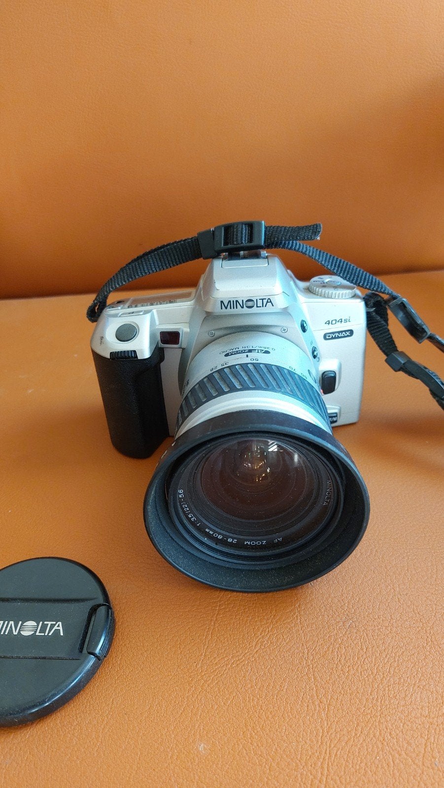 Minolta Dynax 404si Spiegelreflexcamera met lens, Ophalen, Gebruikt, Spiegelreflex, Minolta