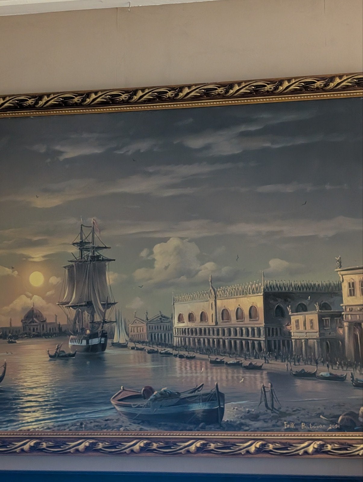 Schilderij Venetië, Armeense kunstenaar, 2014, 130x90 cm, Ophalen of Verzenden