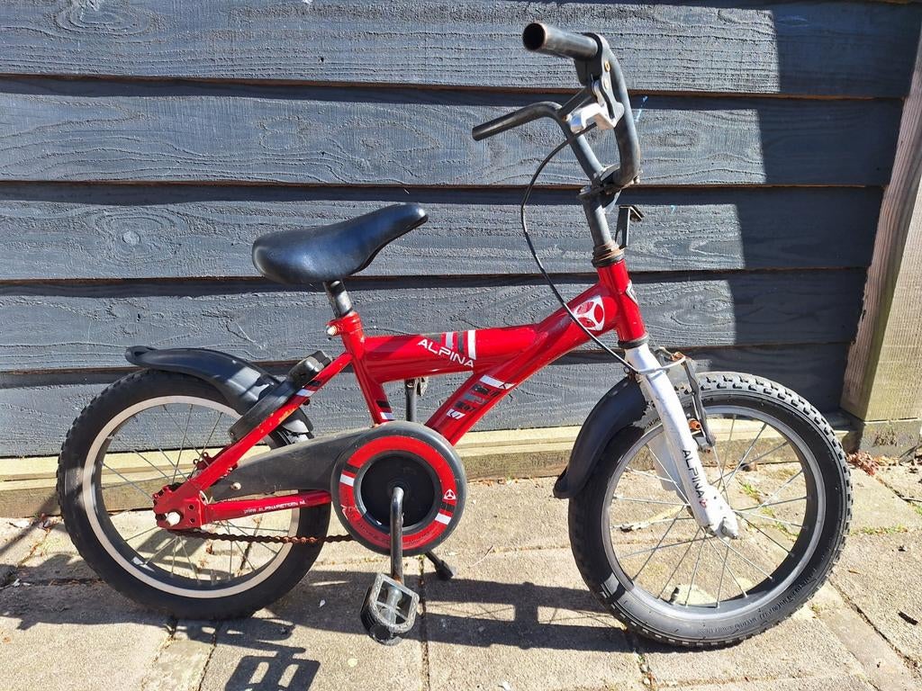 Alpina jongensfiets 16 inch, Fietsen en Brommers, Fietsen | Jongens, Ophalen, Gebruikt