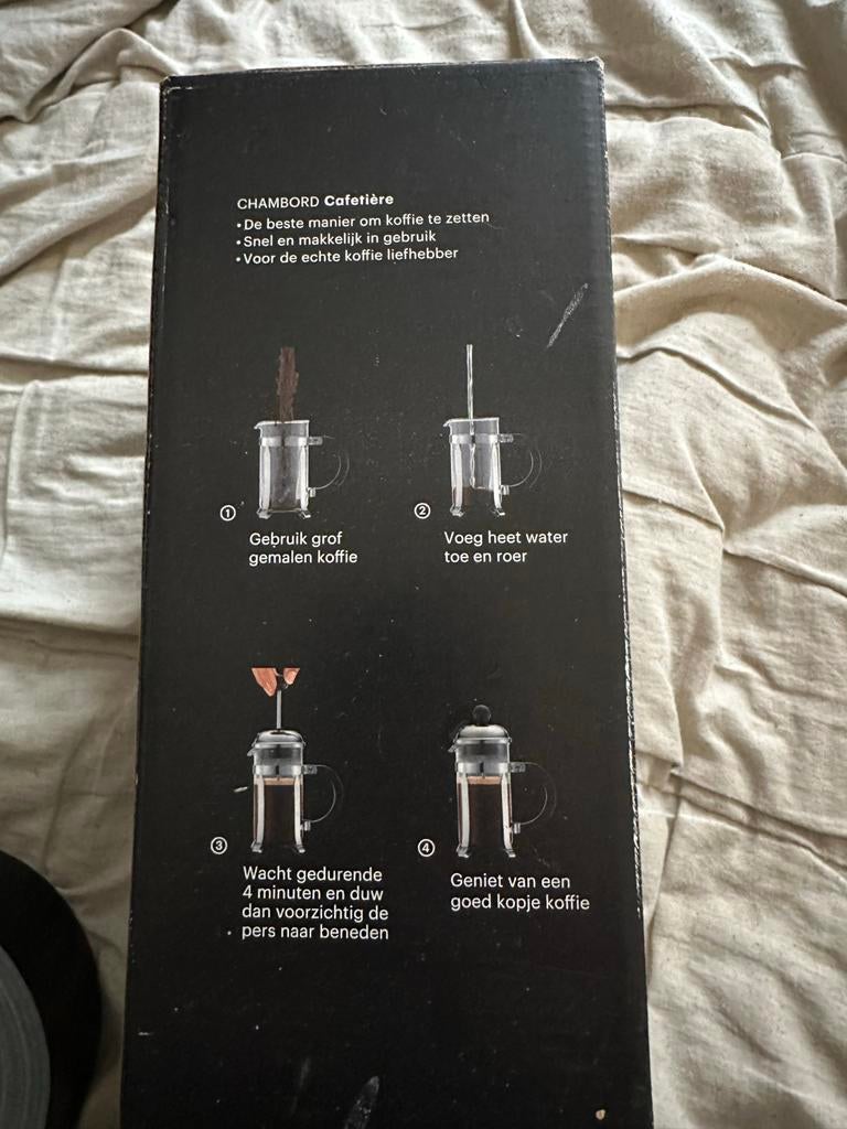 Bodum Chambord Cafetière French Press - Nieuw in doos, Overige modellen, Nieuw, Gemalen koffie, Ophalen of Verzenden