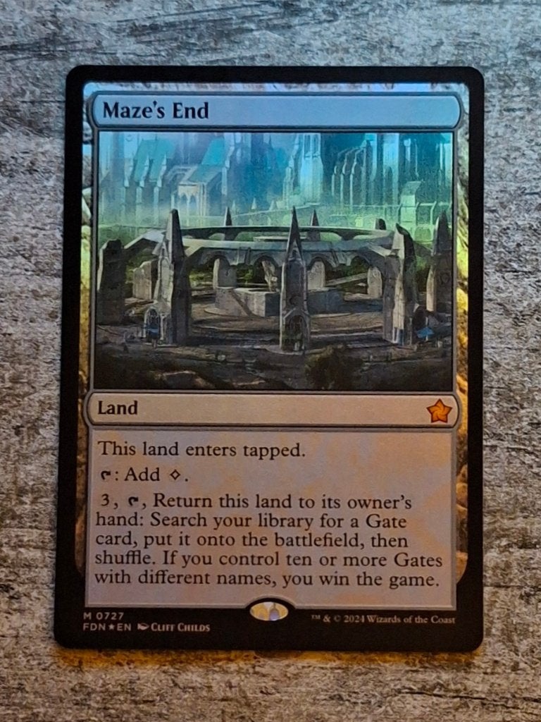 Maze's End - Foil - Magic the Gathering, Verzenden, Zo goed als nieuw, Losse kaart, Foil