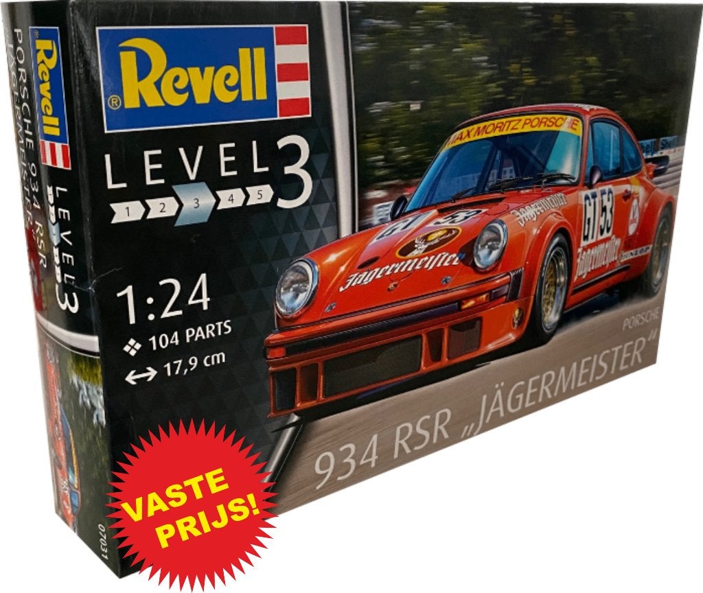 Porsche 934 RSR *Jagermeister* (Revell 07031) 1/24, Auto, Revell, Groter dan 1:32, Nieuw