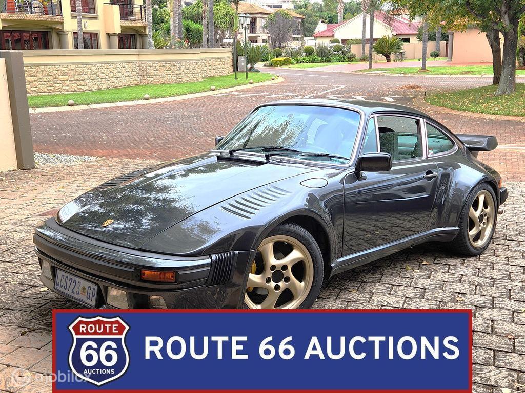 Porsche 930 Turbo Flatnose | 1979 | Route 66 Auctions, Auto's, Overige carrosserieën, Zwart, Bedrijf, Porsche