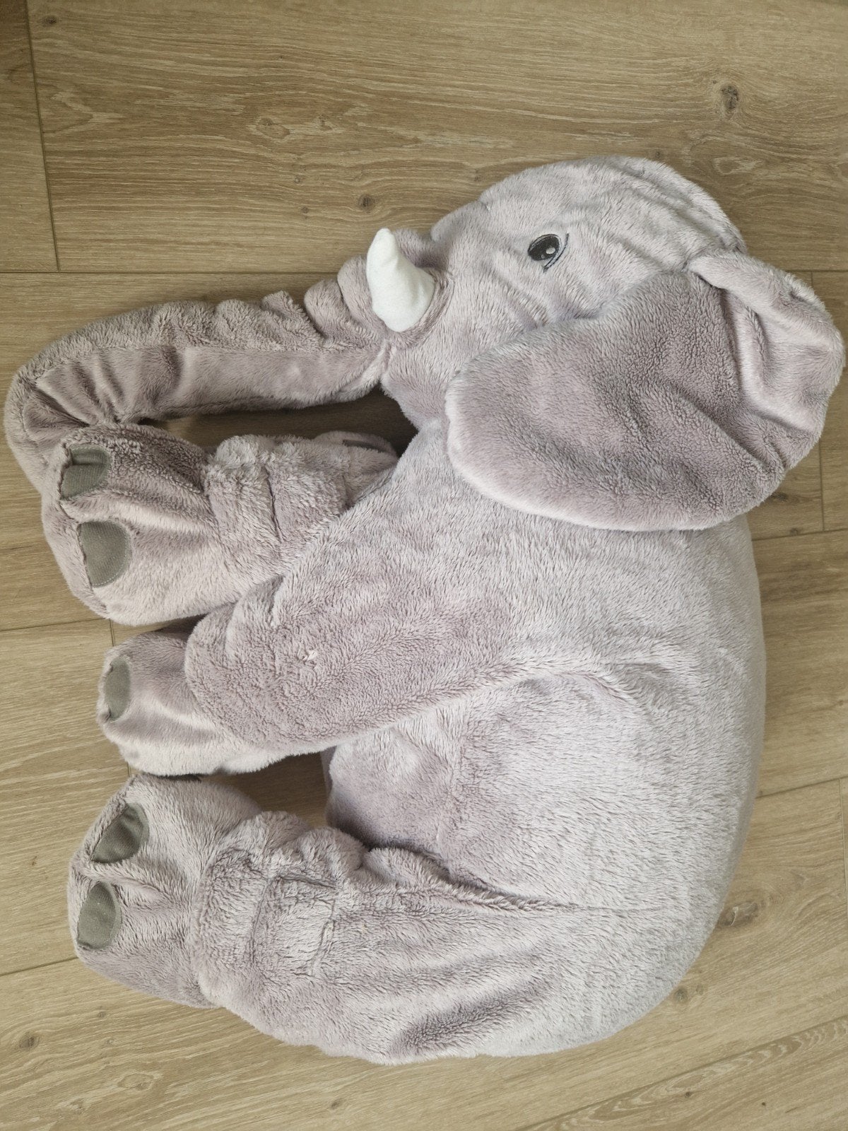 Grote IKEA Olifant Knuffel - Zacht en Speels, Ophalen, IKEA, Grijs, Zo goed als nieuw