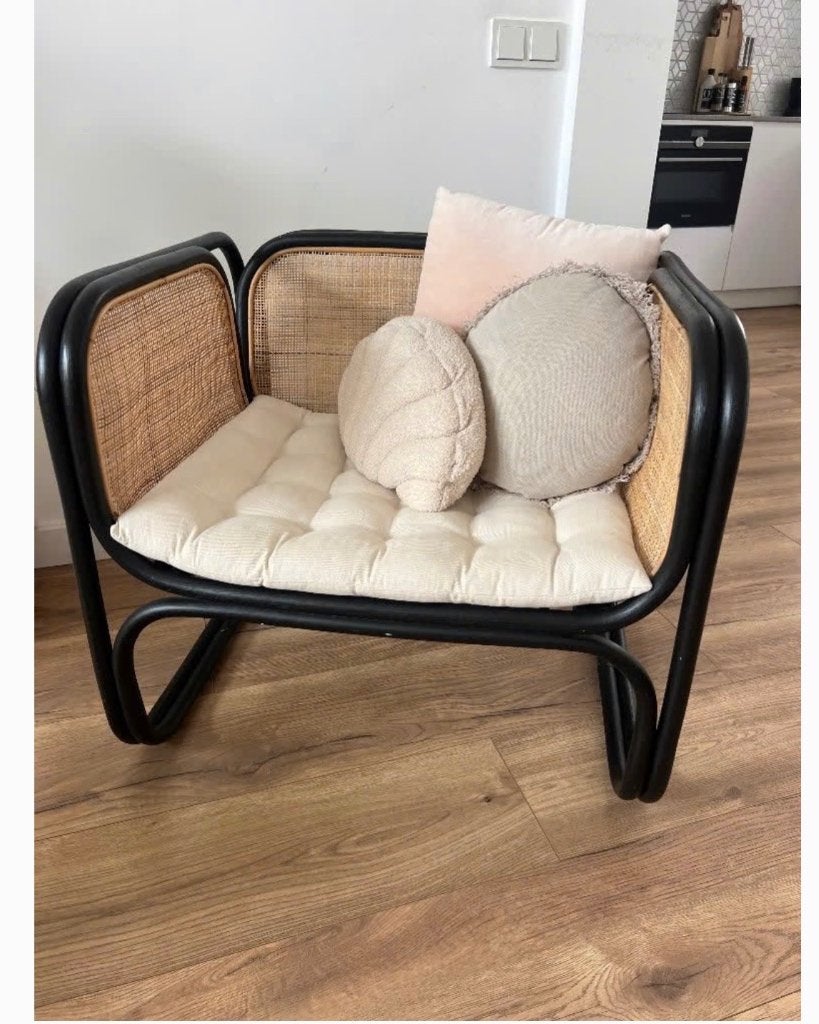 Fauteuil, Ophalen, Minder dan 75 cm, Riet of Rotan, Zo goed als nieuw