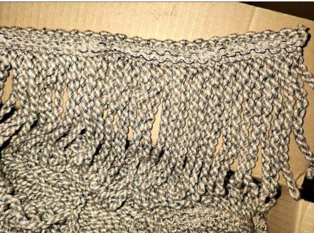 Doos vol Engelse retro franjes voor decoratie en kleding, Ophalen of Verzenden, Gebruikt
