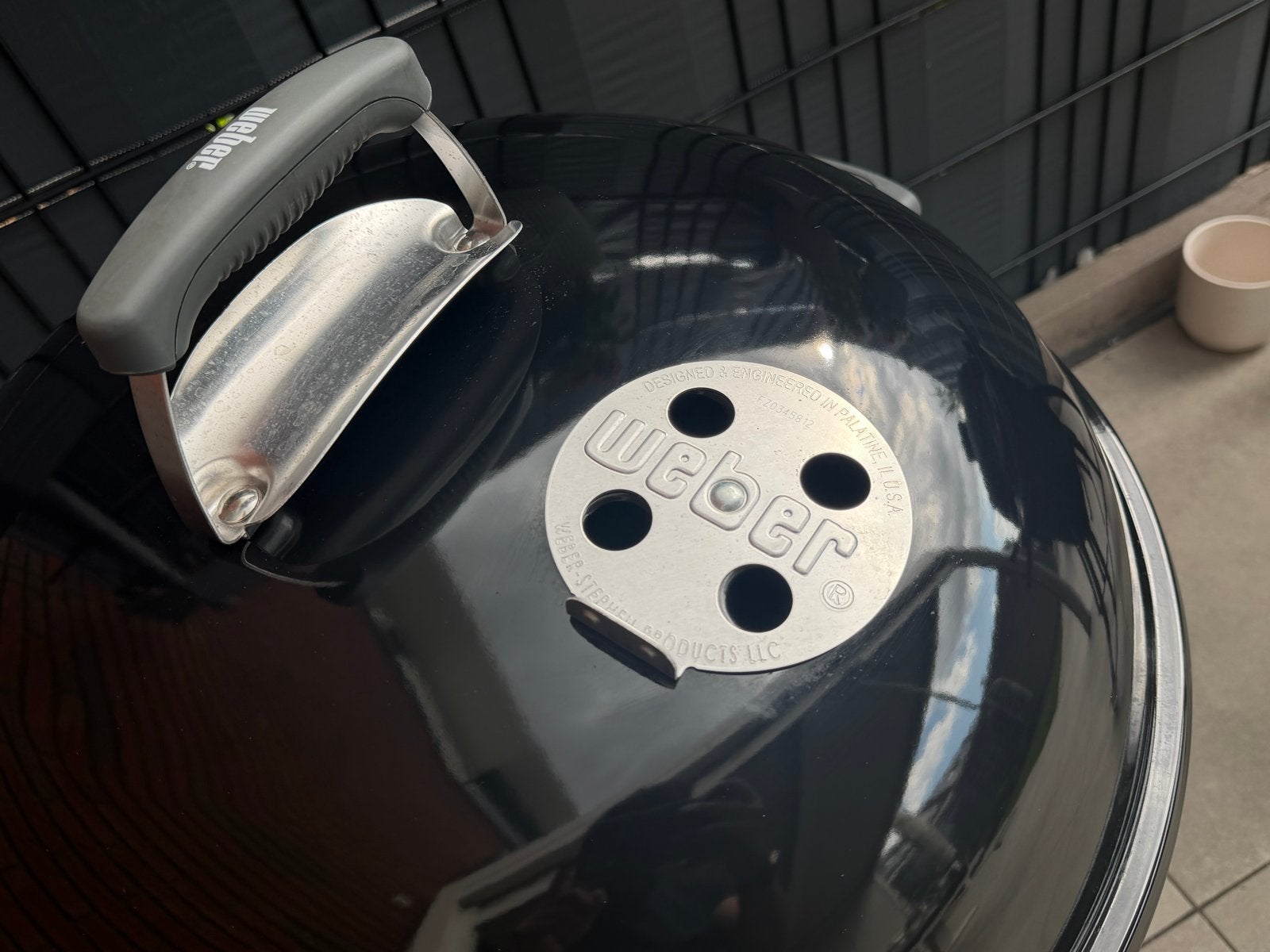 Weber Bar-B Kettle 57 cm Zwart - Houtskoolbarbecue, Ophalen, Zo goed als nieuw, Weber, Weber
