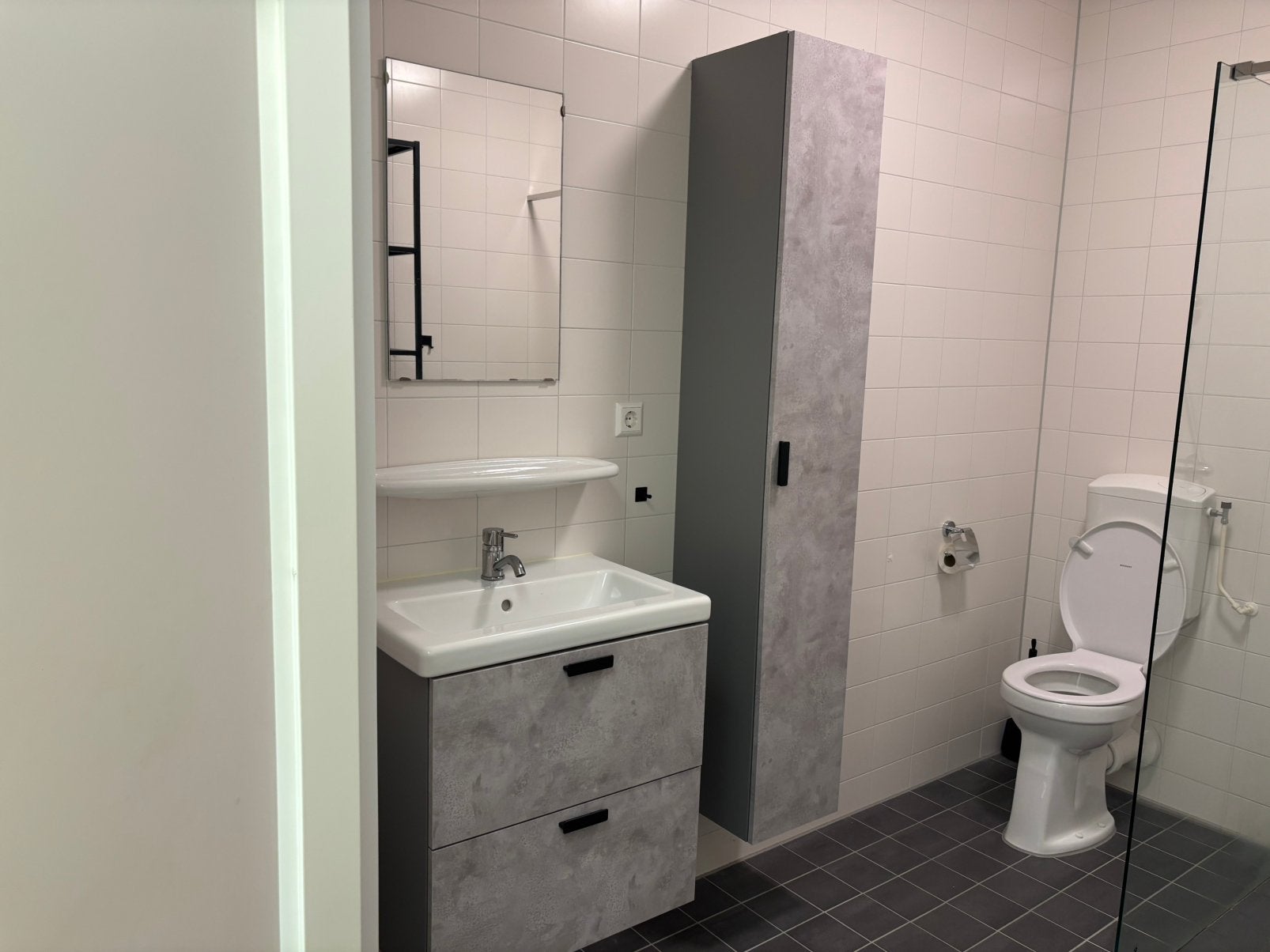 Wastafel en badkamerkast, Huis en Inrichting, Badkamer | Badkamermeubels, Ophalen, Gebruikt, 50 tot 100 cm, Minder dan 100 cm