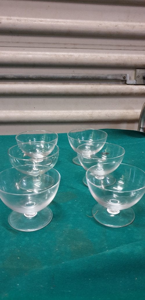 dessert schaaltjes van glas 6 stuks, Ophalen of Verzenden, 'T Olde Gre-j, Info@toldegrej.nl, Endepoelstraat 20f Didam