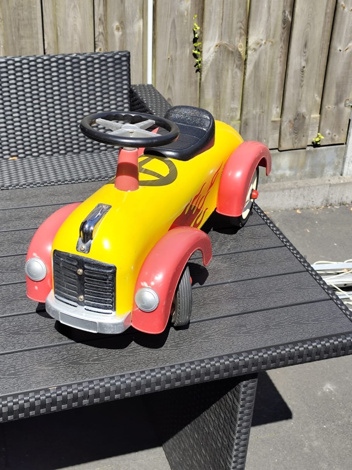 Gele loopauto met vlammen - Gebruikt, Ophalen, Gebruikt
