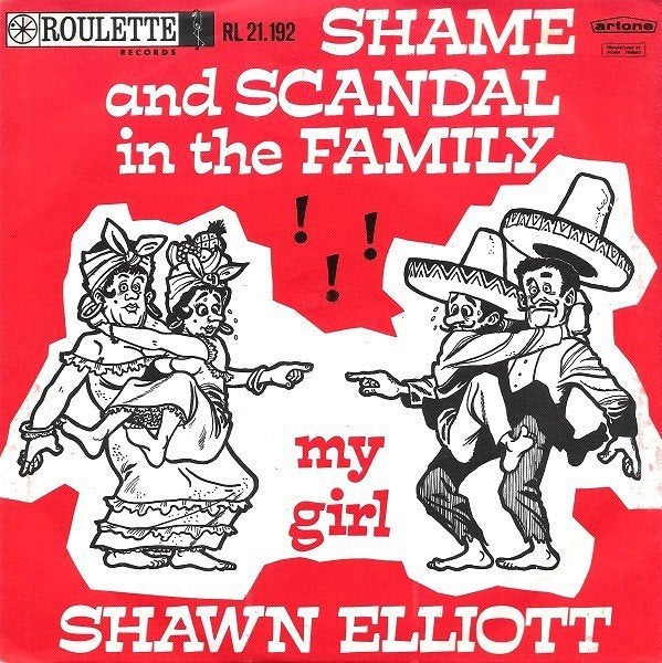 Juke-Box Single (1965) Shawn Elliott – Shame & Scandal InFam, Gebruikt, Fotohoes, 7 inch, Ophalen of Verzenden