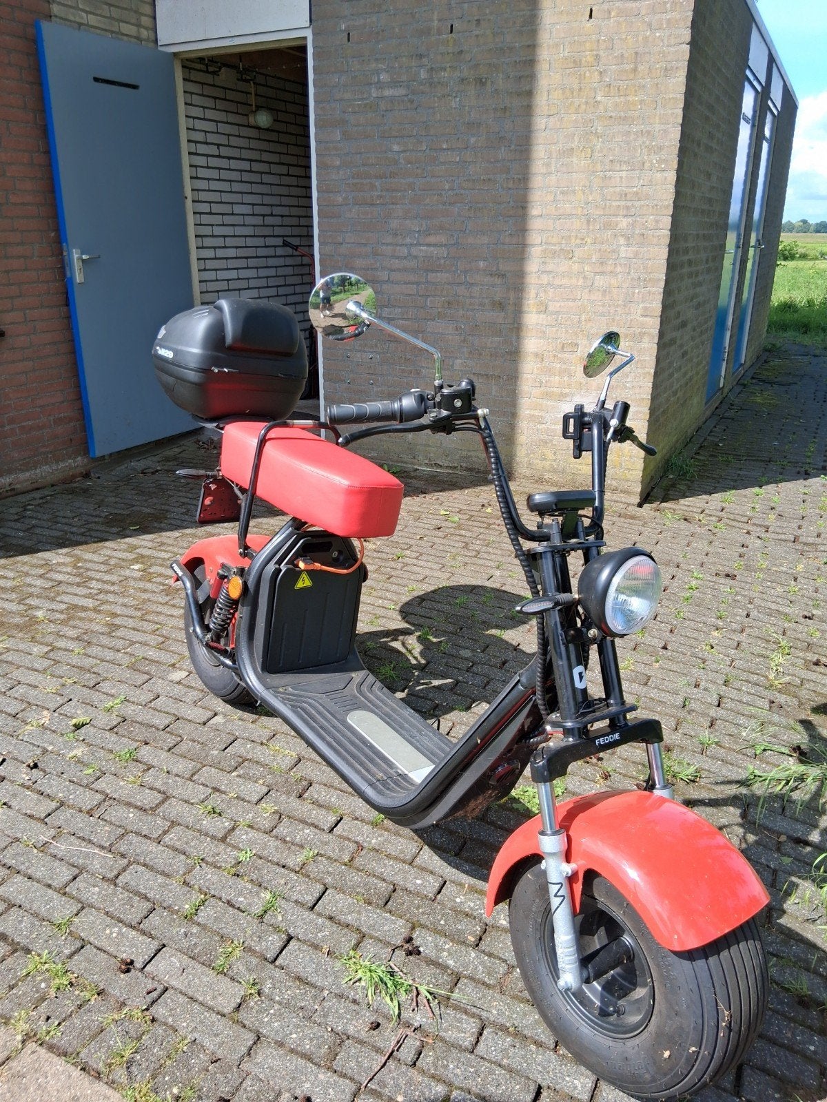 Feddie dikke banden Elektrische Scooter - met Topkoffer, Ophalen, Gebruikt, Elektrisch, Overige merken