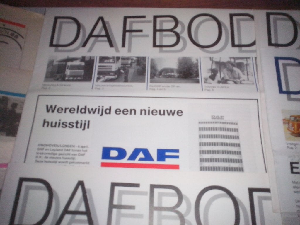 DAF Bode 1989 brochures folders - 95 200 foto's verhalen, Ophalen of Verzenden, Zo goed als nieuw, Overige merken