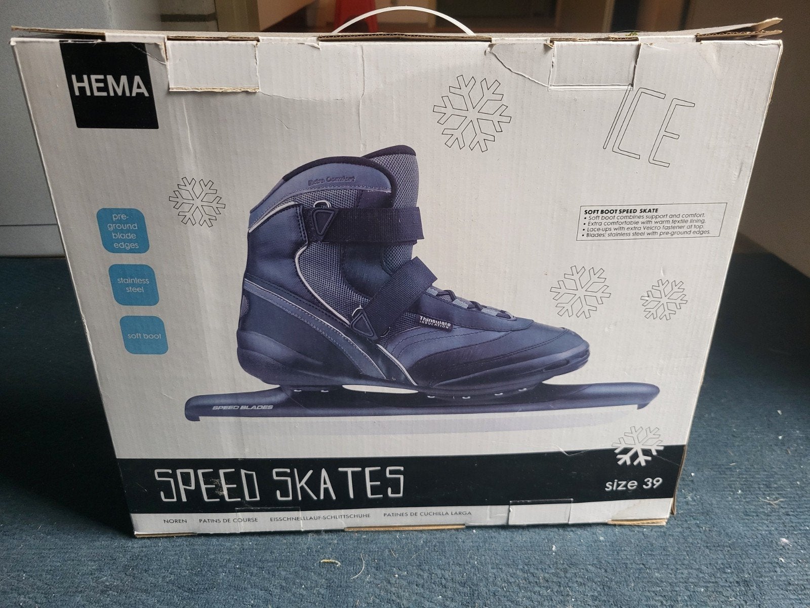 Hema Speed Skates - Maat 39, Sport en Fitness, Schaatsen, Ophalen of Verzenden, Zo goed als nieuw, Noren, Overige merken