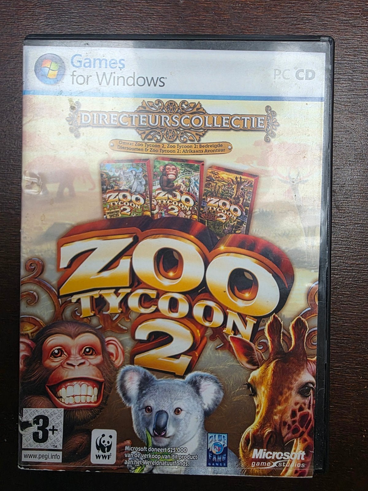 Pc game Zoo Tycoon 2 directeurscollectie

Game in een goede, 1 speler, Ophalen of Verzenden, Zo goed als nieuw, Vanaf 3 jaar