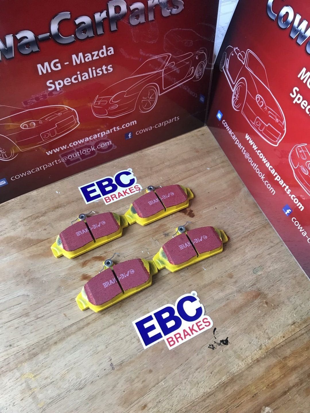mg f mgf mg tf mgtf EBC YELLOWSTUFF remblokken standaard voo, -, -, Nieuw, Ophalen of Verzenden