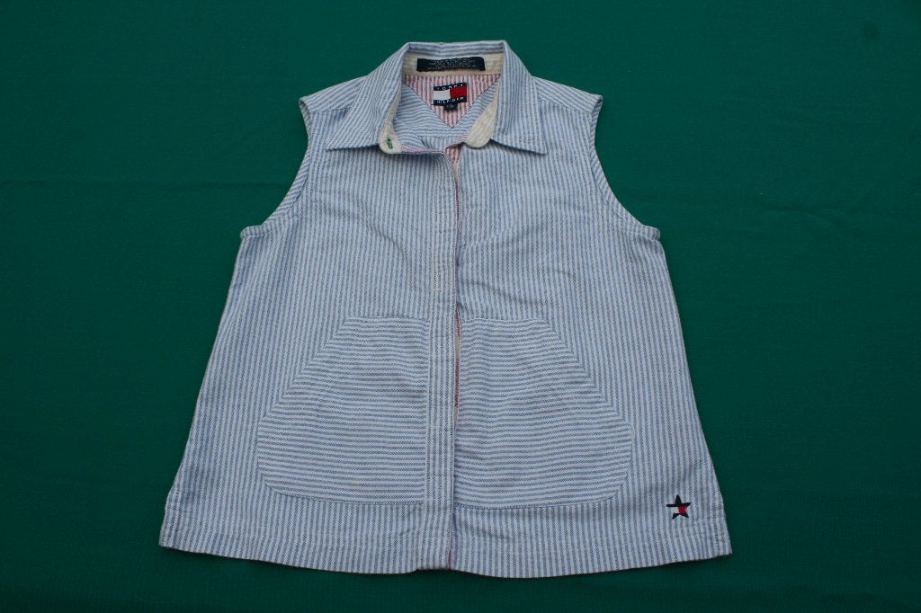 Tommy Hilfiger mouwloos vestje.   Maat  S, Meerkleurig, Ophalen of Verzenden, Zo goed als nieuw, Maat 36 (S)