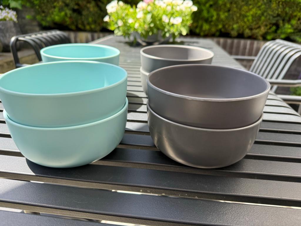 8 Royal VKB bakjes 12 cm Albert Heijn buitenservies, Overige materialen, Gebruikt, Ophalen of Verzenden, Kom(men)