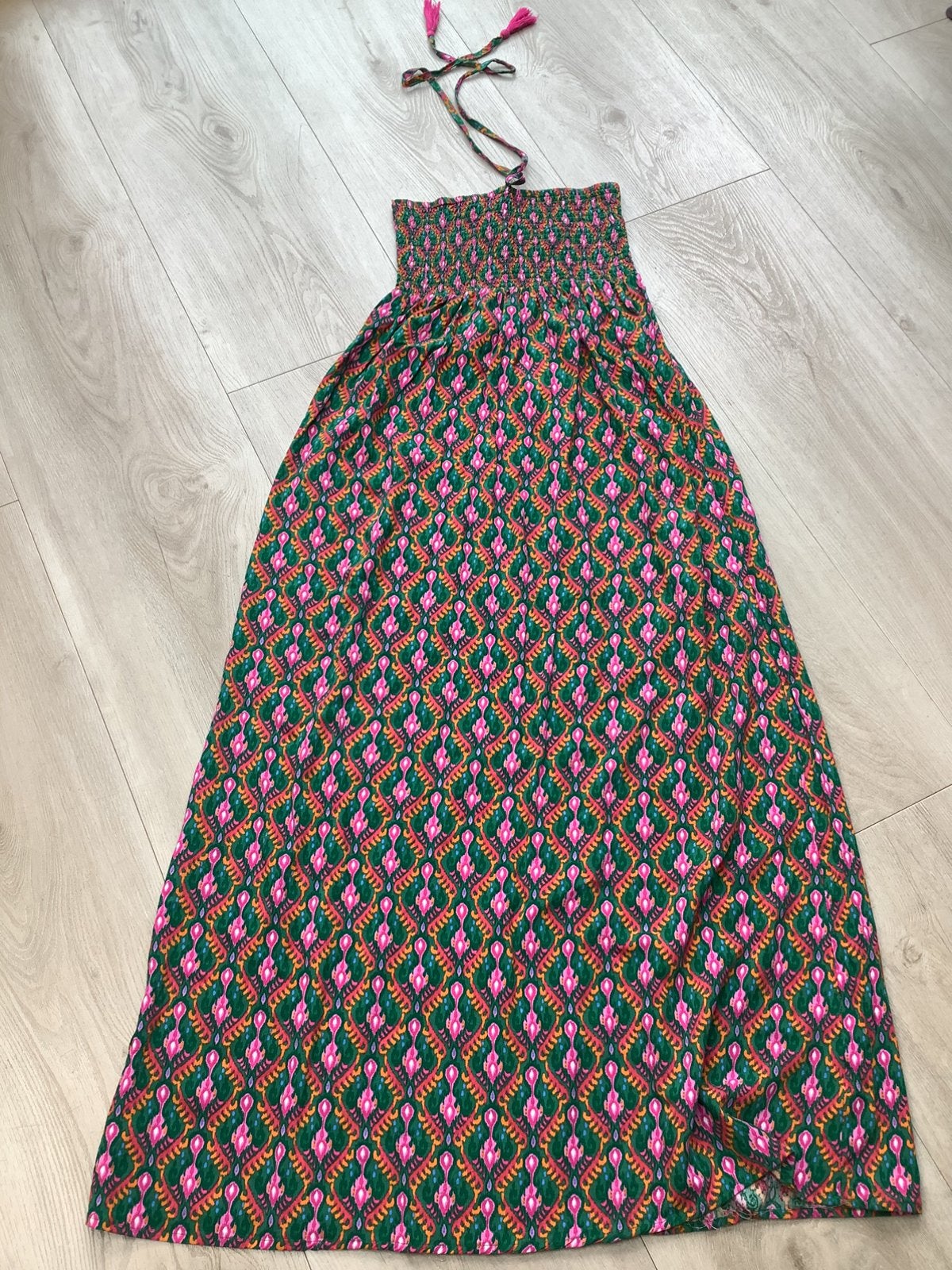 Maxi strapless jurk maat S, Verzenden, Zo goed als nieuw, Maat 36 (S), Onder de knie