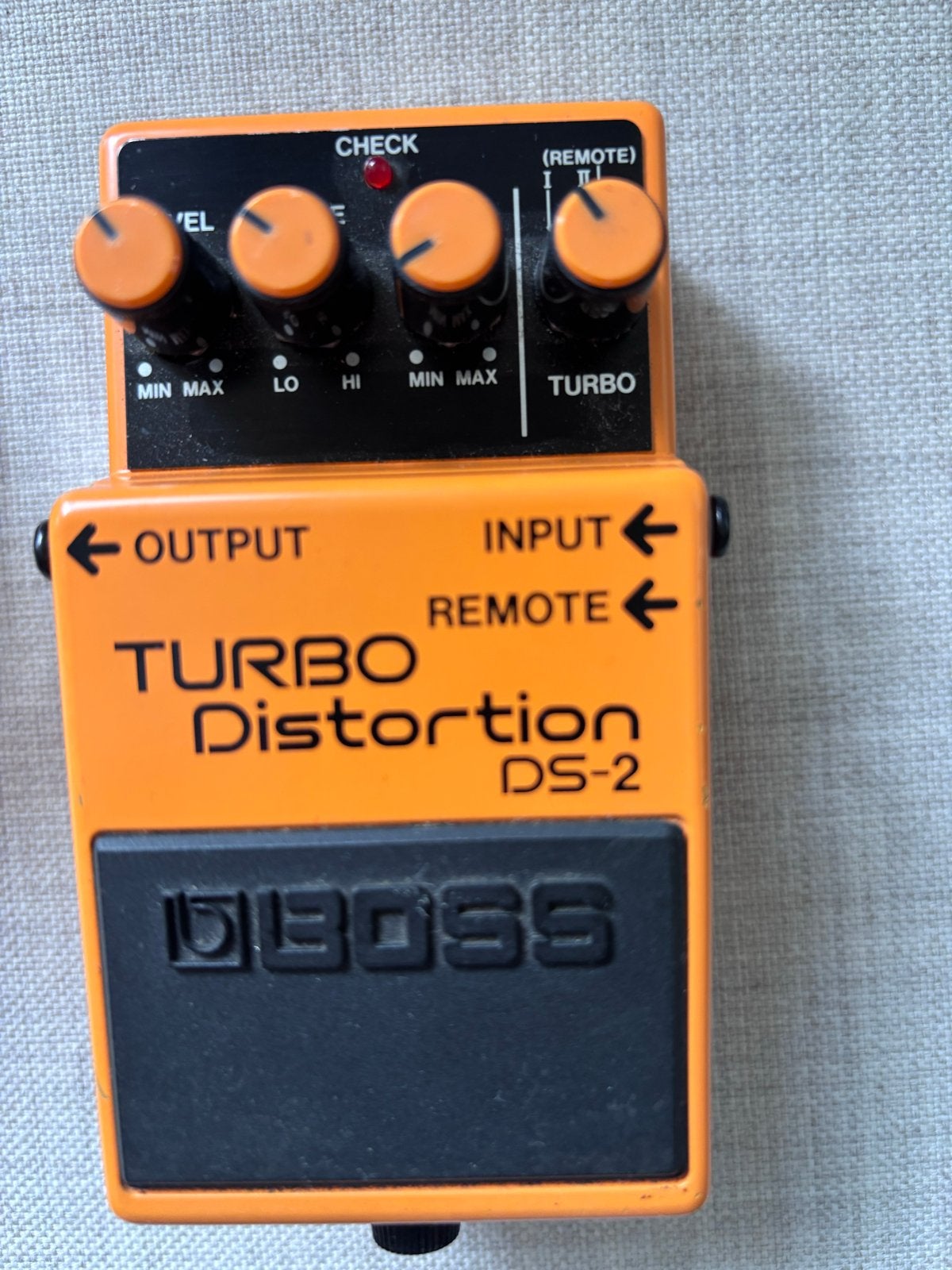 Boss DS-2 Turbo Distortion pedaal met originele doos, Muziek en Instrumenten, Effecten, Ophalen of Verzenden, Gebruikt, Distortion, Overdrive of Fuzz