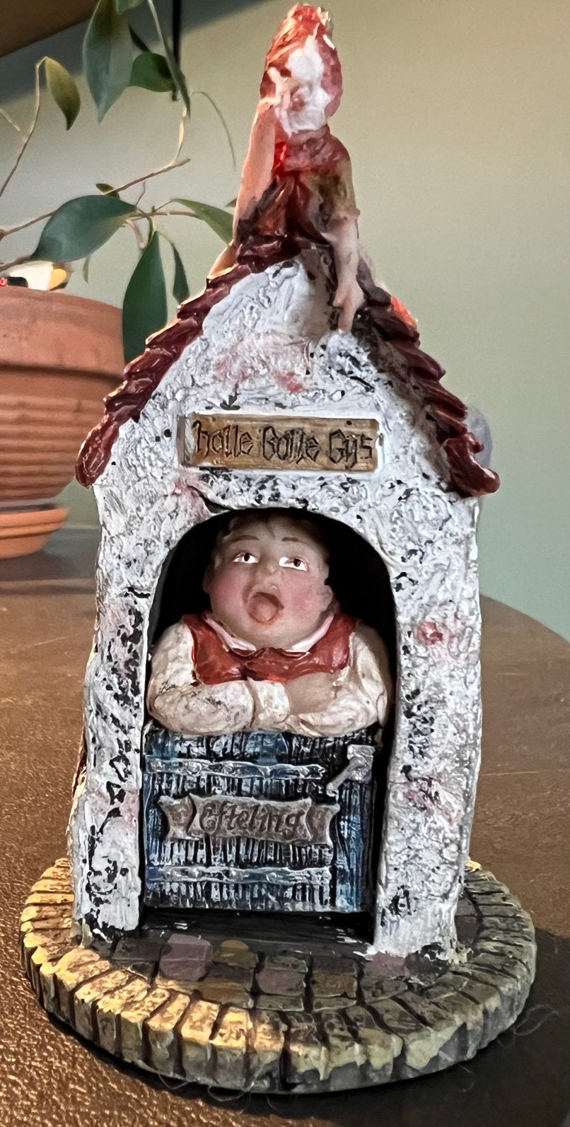 Efteling Huis van Holle Bolle Gijs 6,5 x 6,5 x 11 cm, Ophalen of Verzenden, Zo goed als nieuw, Beeldje of Poppetje
