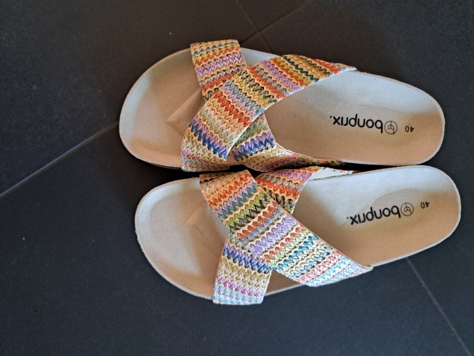 Zomerse Sandalen, Bonprix, Instappers, Ophalen of Verzenden, Zo goed als nieuw