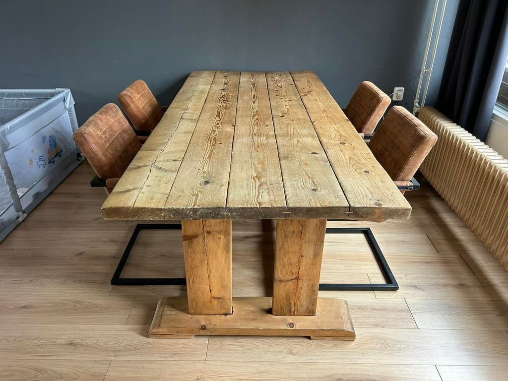 Mooie Eettafel, Ophalen, 200 cm of meer, 50 tot 100 cm, Zo goed als nieuw