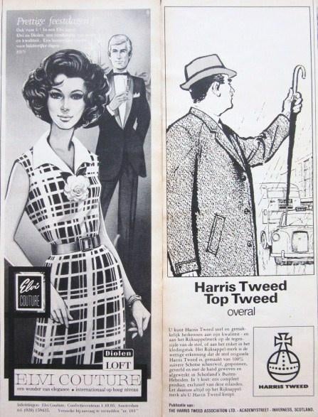 45+ vintage advertenties reclames kleding schoenen mode 67-9, Ophalen of Verzenden, Gebruikt