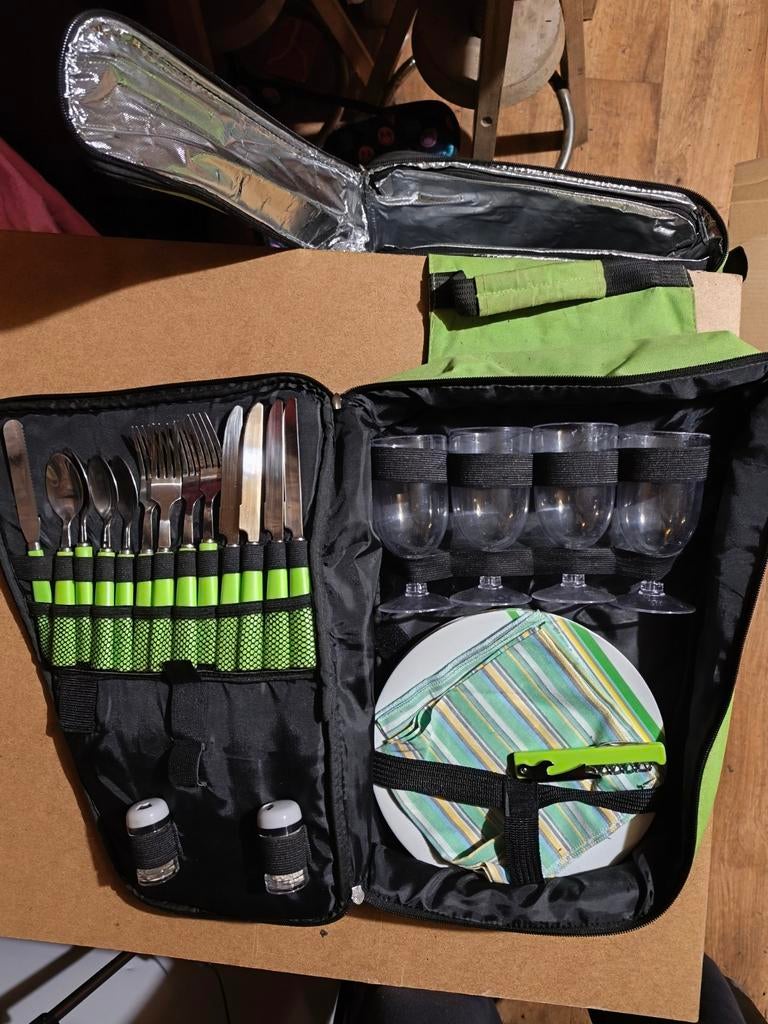 Fietstas Picknickset met Koelvak, Ophalen of Verzenden