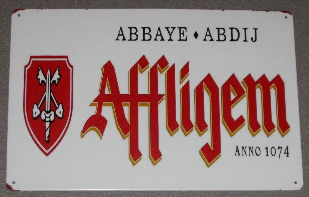 AFFLIGEM BIER : Metalen Bord Affligem Abdijbier - Anno 1074, Verzenden, Nieuw, Reclamebord, Plaat of Schild, Overige merken