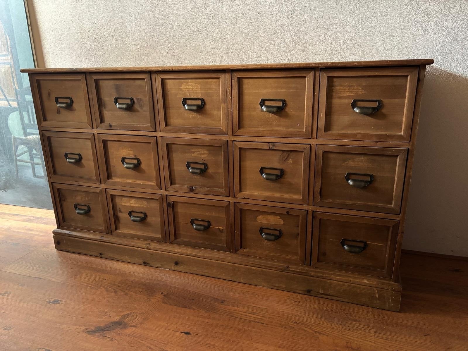 Apothekerskast met 15 lade Xenos, Huis en Inrichting, Gebruikt, 100 tot 150 cm, 5 laden of meer, Ophalen of Verzenden