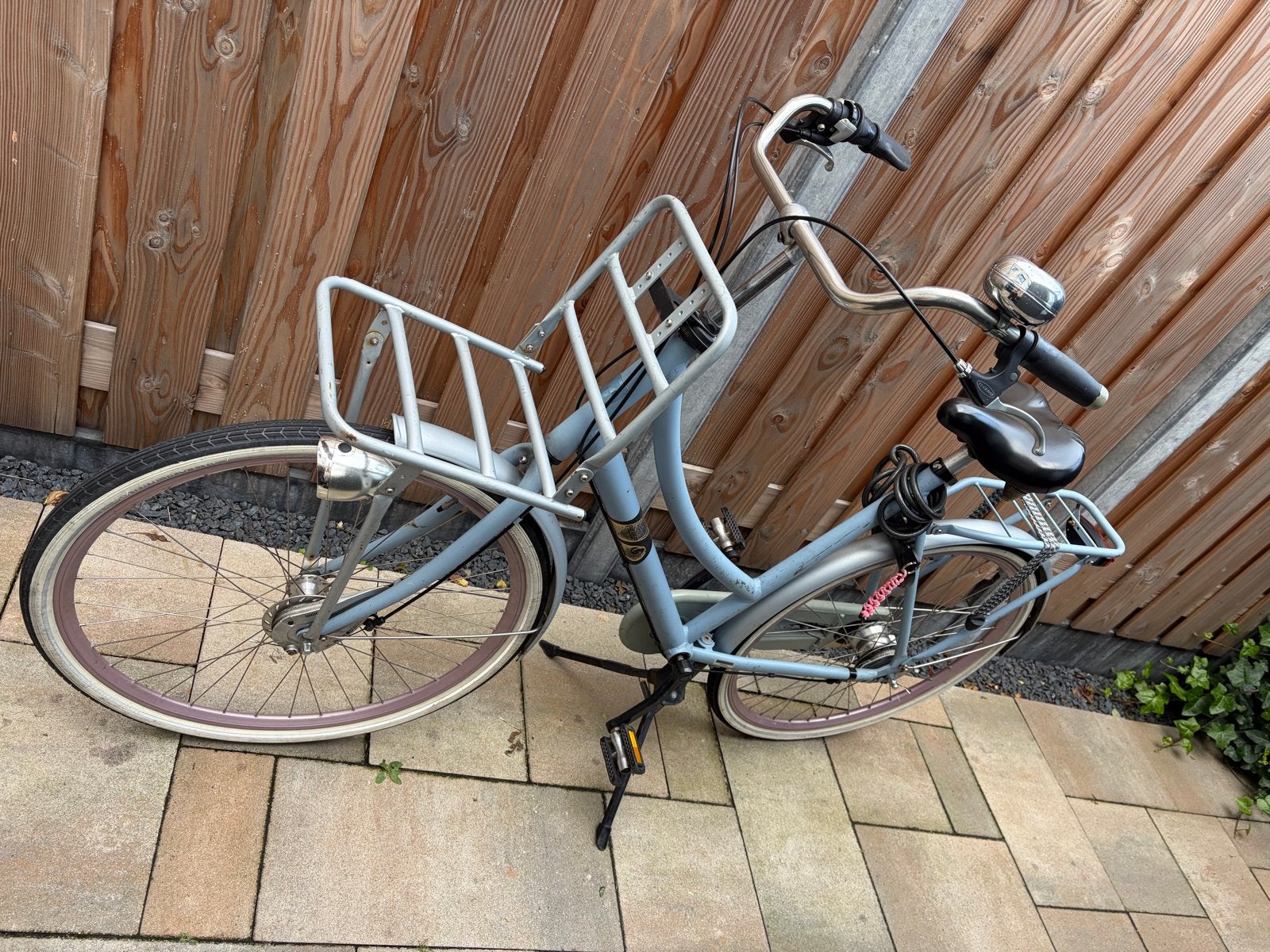 Sparta Dames Stadsfiets - Lichtblauw met Roze Velgen, Ophalen, Gebruikt, Sparta, Versnellingen
